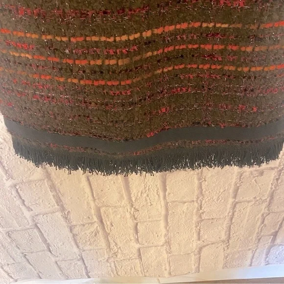 Kate Spade Tweed Sparkle So Foxy Bittersweet Sheath Mini Dress 4 Red Black - Picture 10 of 11